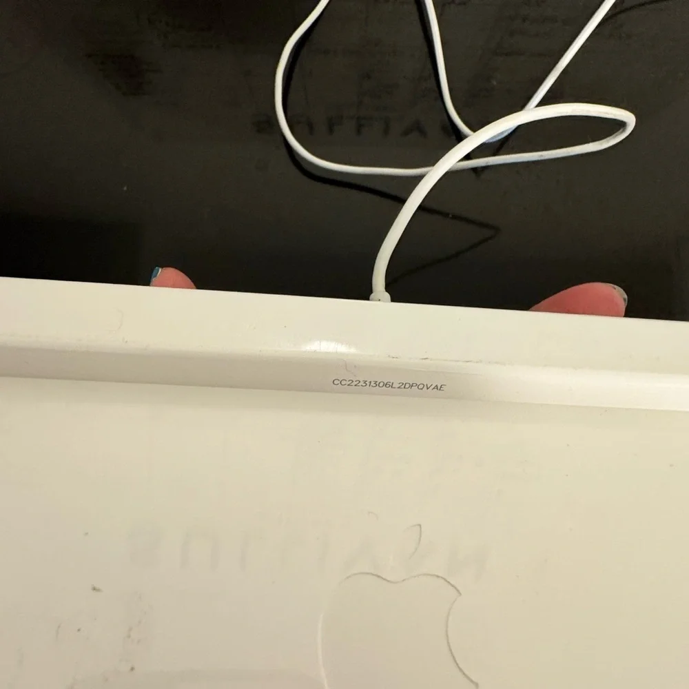 Apple Silver and White Keyboard